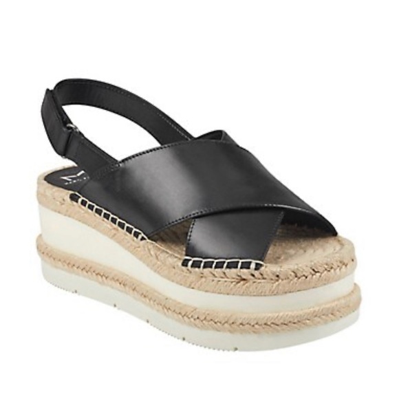 Mark Fisher Wedge Leather Espadrilles - size 8 - Picture 2 of 7